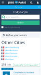 Mobile Screenshot of jobsinparis.fr