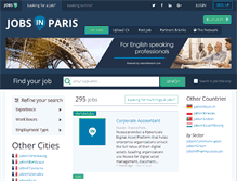 Tablet Screenshot of jobsinparis.fr